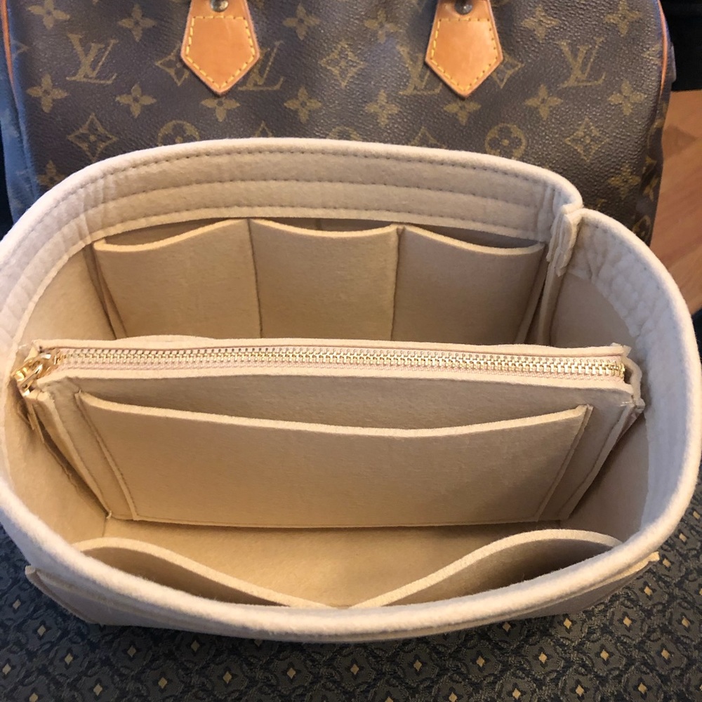 Purse tote medium insert shaper 4 many bags speedy 30 organizer - Picture 6 of 8